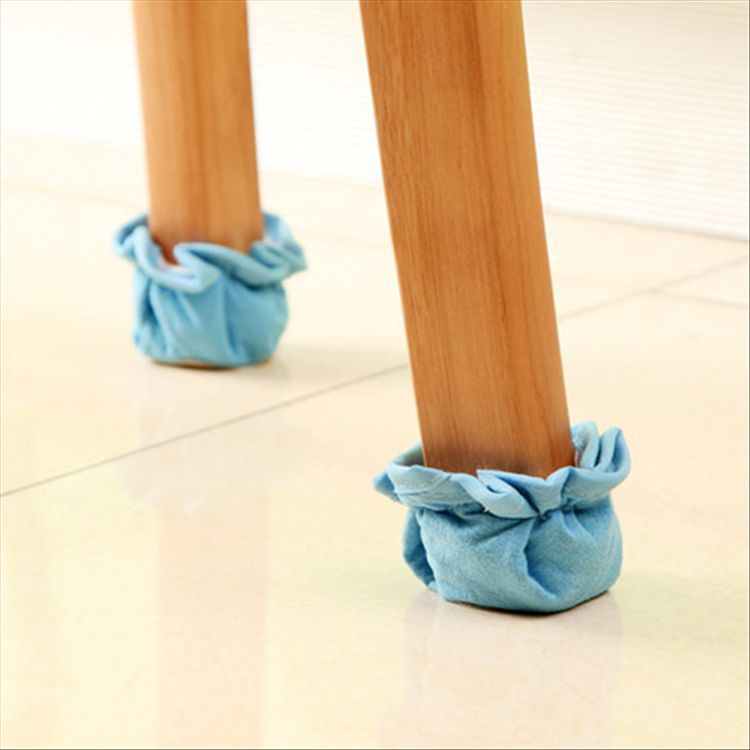 Venta al por mayor Yachao tela engrosada muebles mesa de comedor silla pie cubierta Mesa silla taburete mesa y silla pie pad 4 Pack