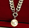 Pendant from pearl, necklace, chain for key bag , sweater, Korean style