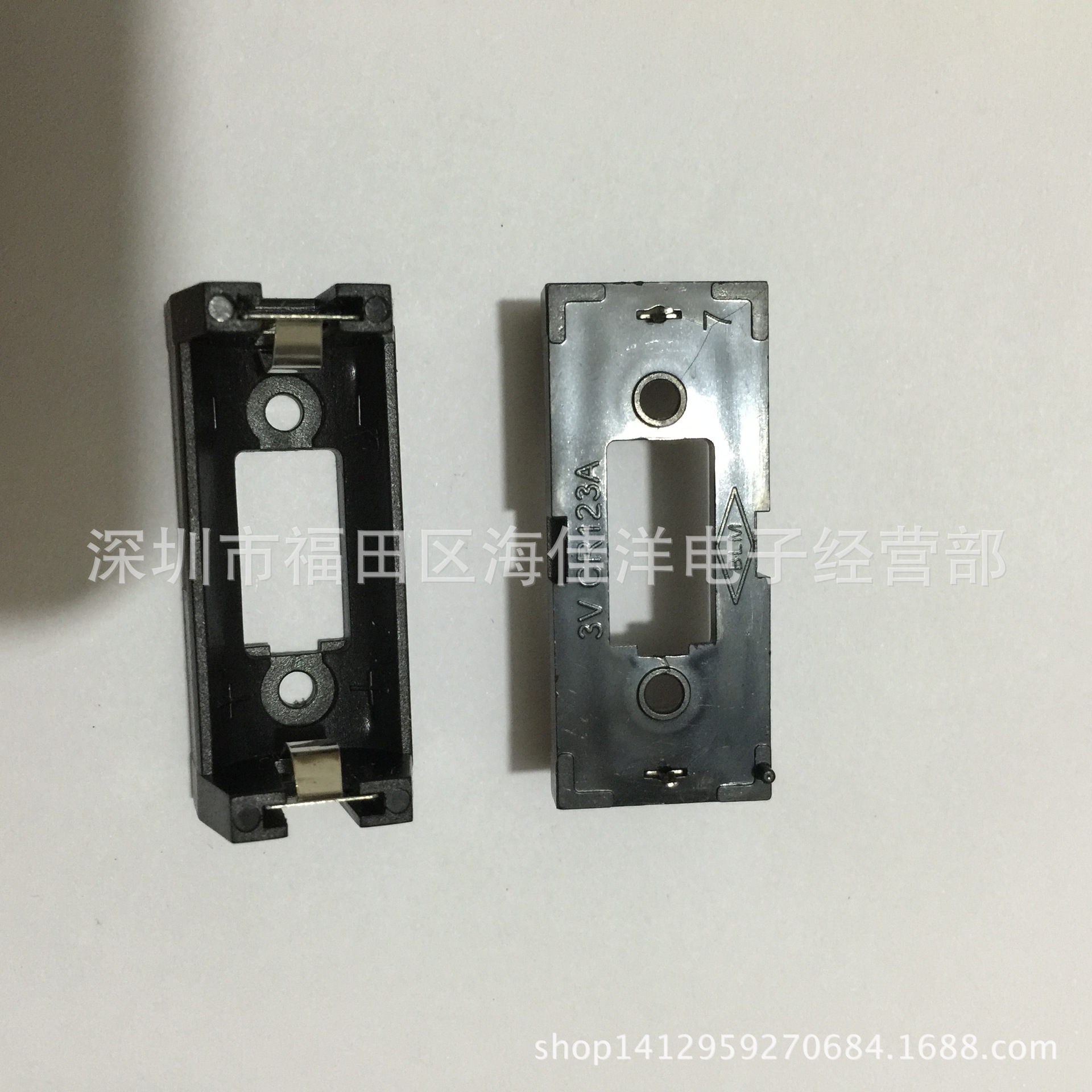 现货环保CR123A电池盒 CR123A电池座 16340电池座不锈钢弹片