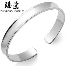 韩版饰品 时尚镀银手镯 女仿银手镯 女士式凹面光身镯子 批发