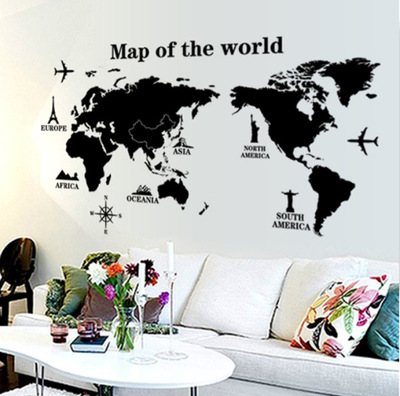 世界图AY9133 新款可移除贴纸 欧美时尚墙贴 沙发背景装饰贴|ms