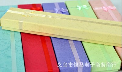 贴花蝴蝶结项链盒、手链盒、首饰盒、首饰包装盒厂家批发|ru