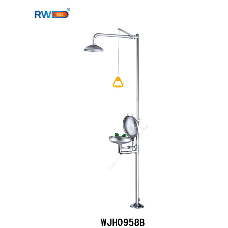 304不锈钢紧急洗眼器防尘盖洗眼器洗眼器WJH0958B