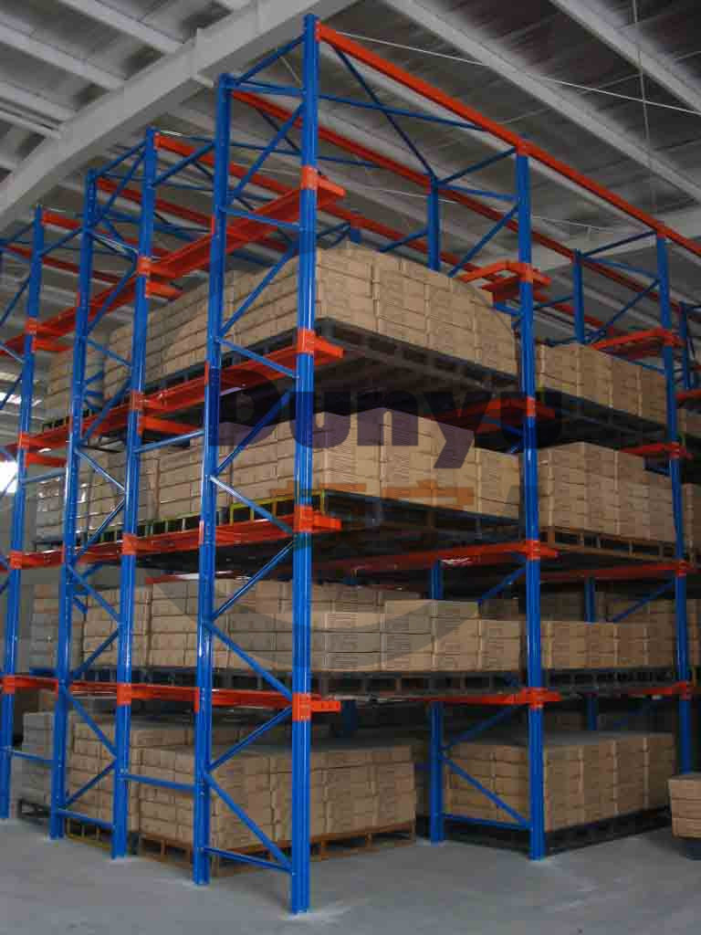 【上海顿宇货架厂家】（贯通式货架）厂家直销包设计生产安装