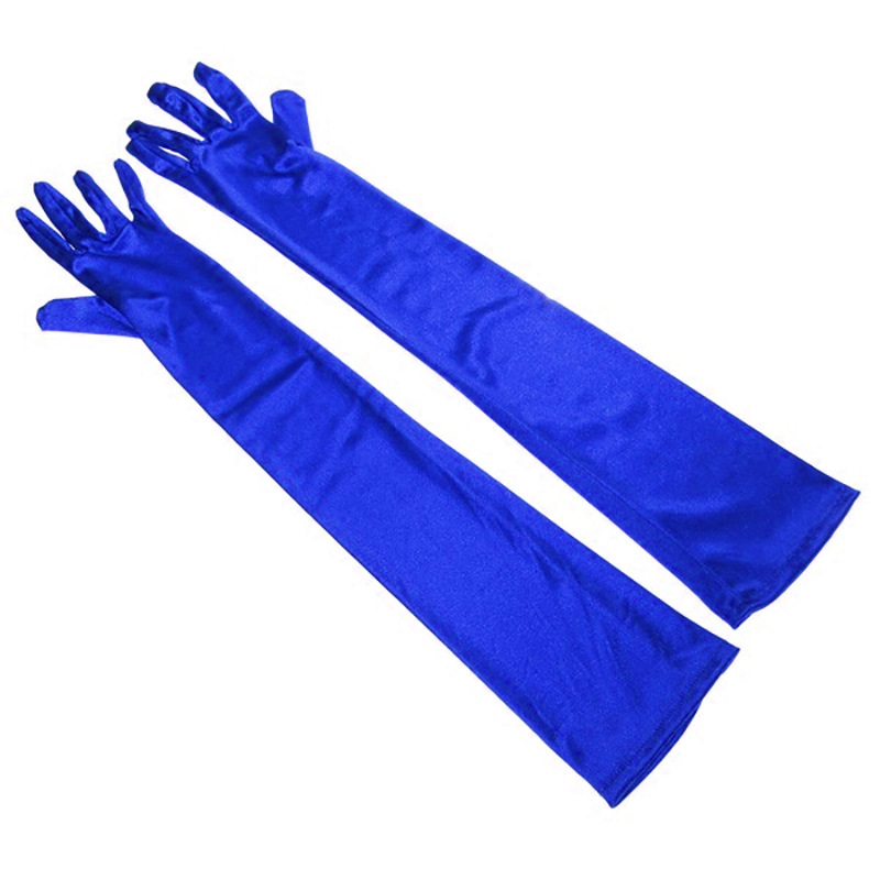 Women's Simple Style Solid Color Satin Gloves 1 Pair display picture 11