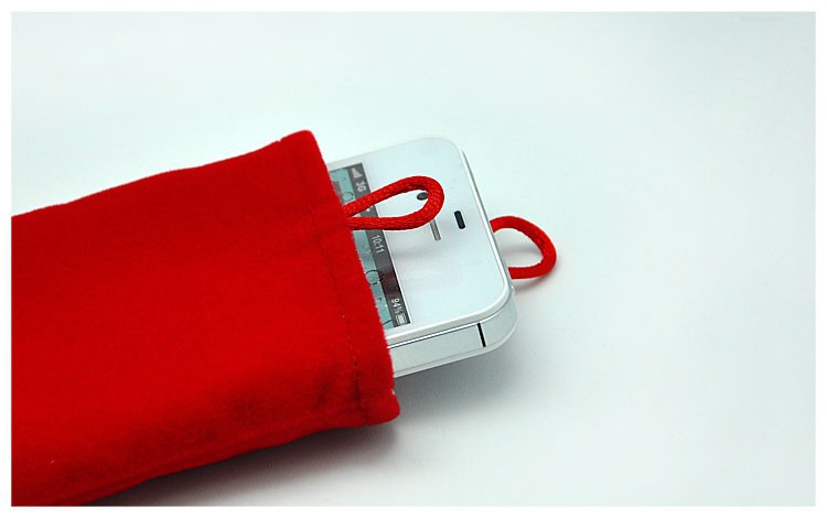 厂家定制抽绳绒布袋 移动电源手机袋 束口饰品袋 数码相机麻布袋