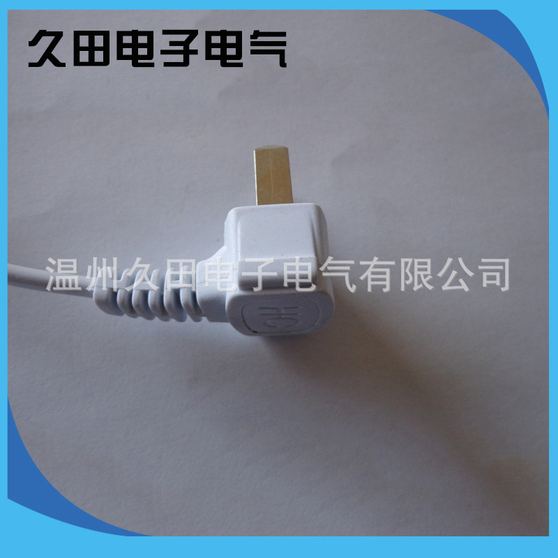 电源线厂家销售电源线两极插头，90度直角插头、两插、插头