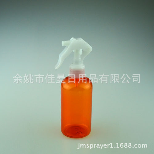 生产220ml橘色爽肤水分装圆肩瓶身按压瓶旅行透明塑料盒