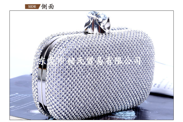New Banquet Evening Bag Handmade Diamond Clutch Wholesale display picture 14