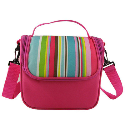 深圳保温包厂家 供应超大容量保温包 梅红色野营手提单肩保温袋