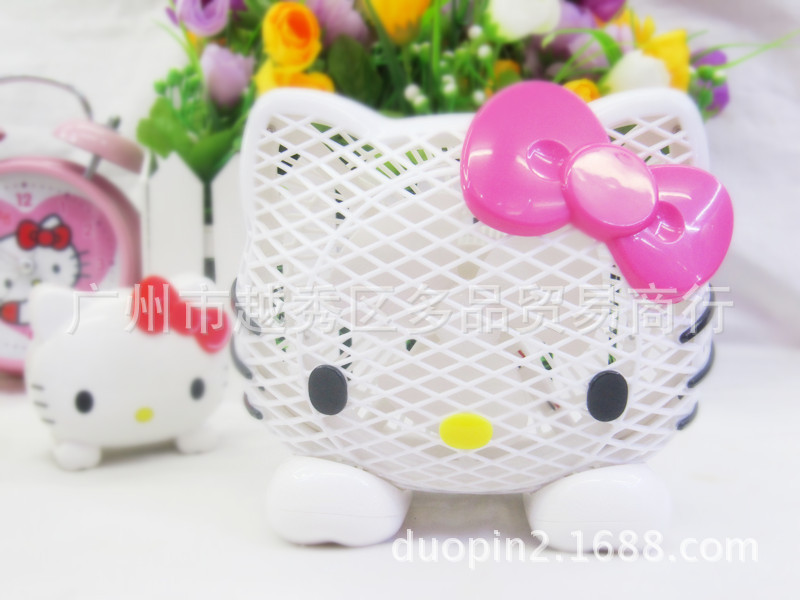 Factory direct creative cartoon mini fan new Hello Kitty Hellokitty head mini fan, lower single note style10