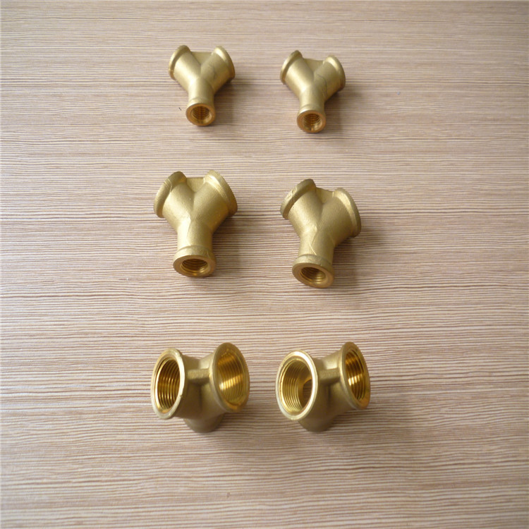供应高品质黄铜59-1材质铜w型三通铜接头气动配件