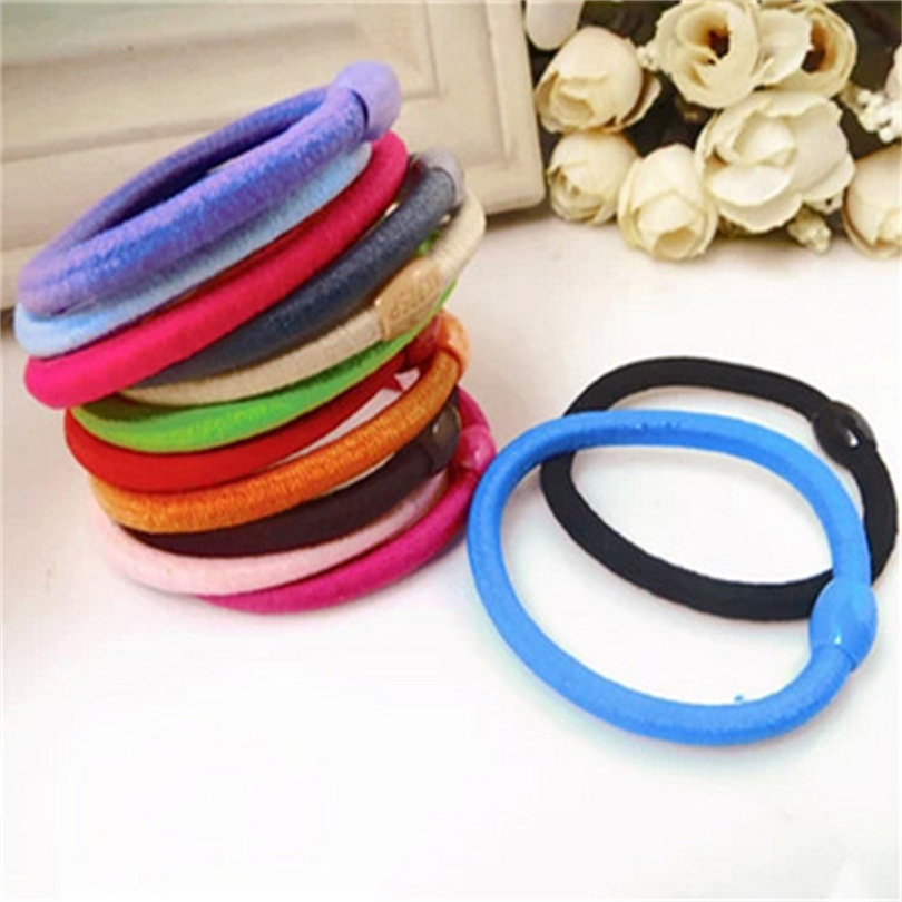 Korean Edition elastic Solid pinkycolor Hairpin Tousheng rubber string wholesale
