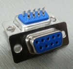 VGA接口母头插座 批发RS232串口冲针9PIN母座连接器D-SUB矩形插头