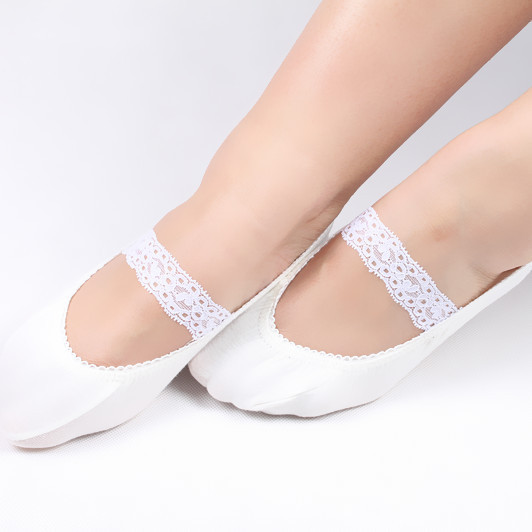 Socks Invisible Women's Boat Socks Cotton Lace Cross Belt Don't Fall off Shallow Mouth Summer Ultra Low Short Socks Thin