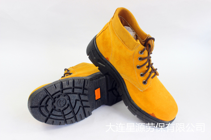 高帮劳保鞋钢包头透气焊工作保暖防护高帮鞋防砸男皮