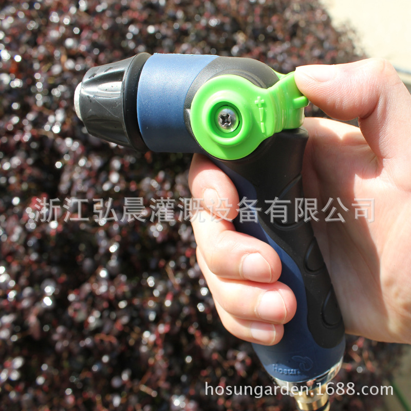 弘晨厂家直销园艺洗车浇花洒水器喷头多功能高压洗车水枪