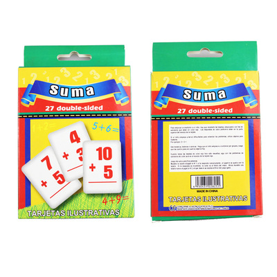 Europe and America children Puzzle Early education card number Arithmetic card Spain Learning cards Manufactor Direct selling