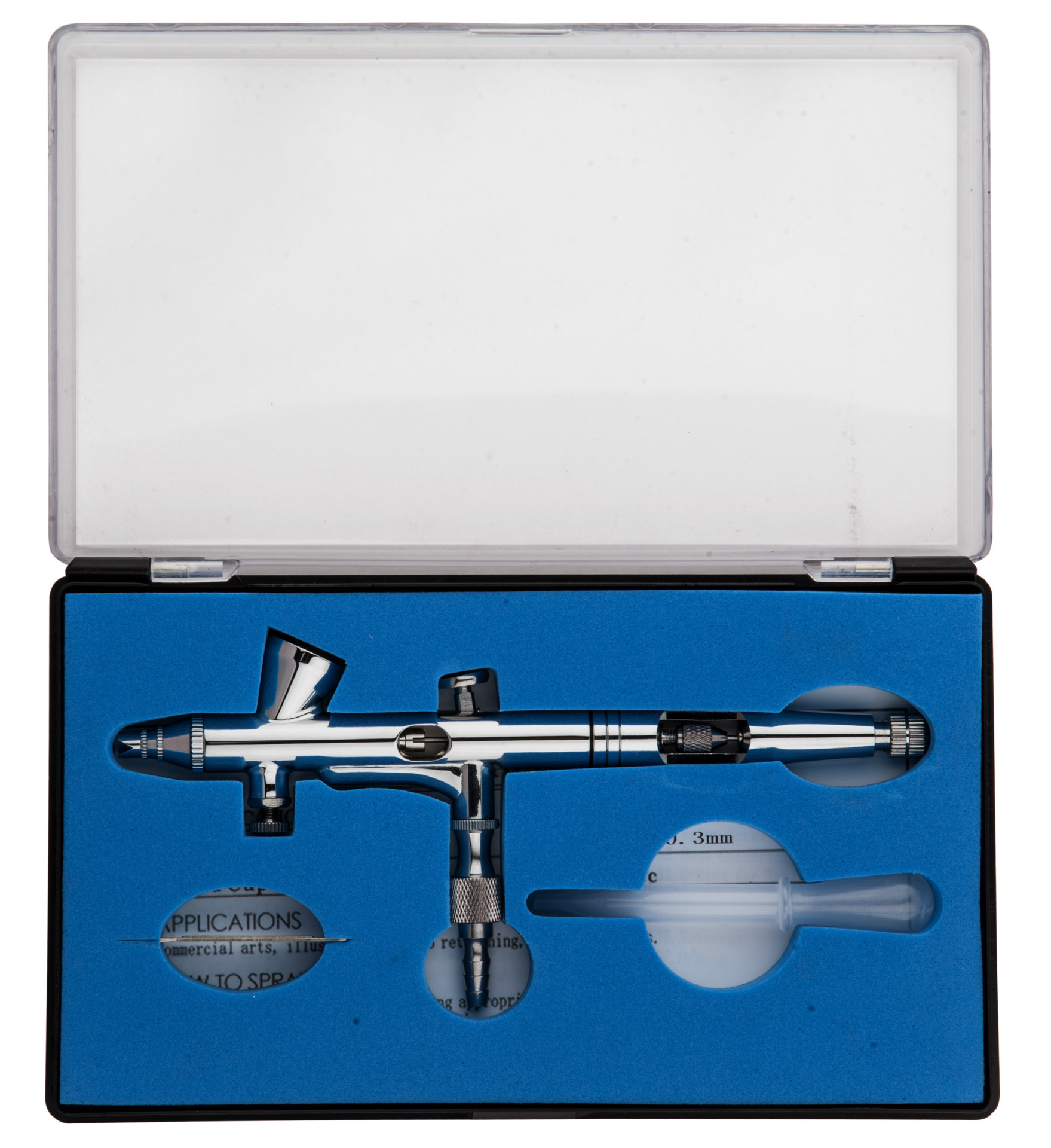 供应0.25口径2cc上壶风量可调节美甲喷笔 TD-208