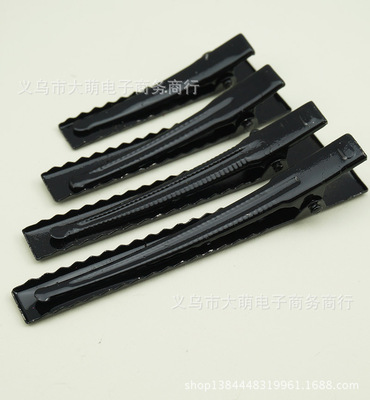 黑色鸭夹 超值黑色鸭嘴夹DIY材料 发夹配件 DIY饰品厂家批发|ru