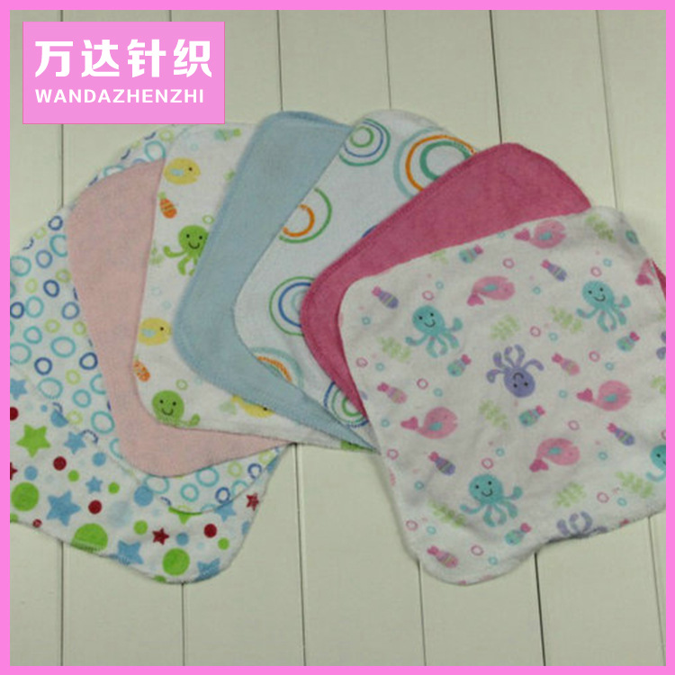 Selling fashion Knitted Cotton printing Small square summer baby knitting Small square knitting stripe Small square