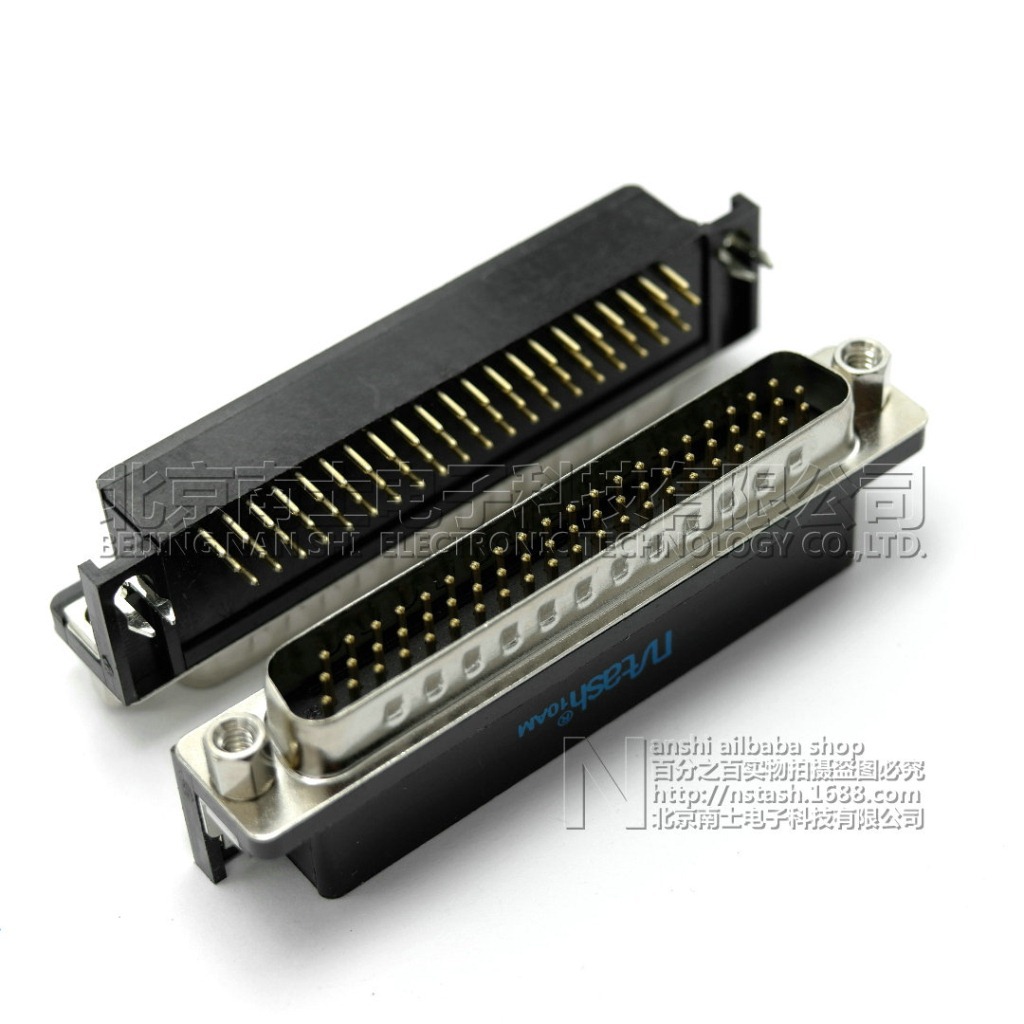 精工南士 镀金HDR62公头 DR62针 HDB62 DB62 90度弯脚插板焊板式