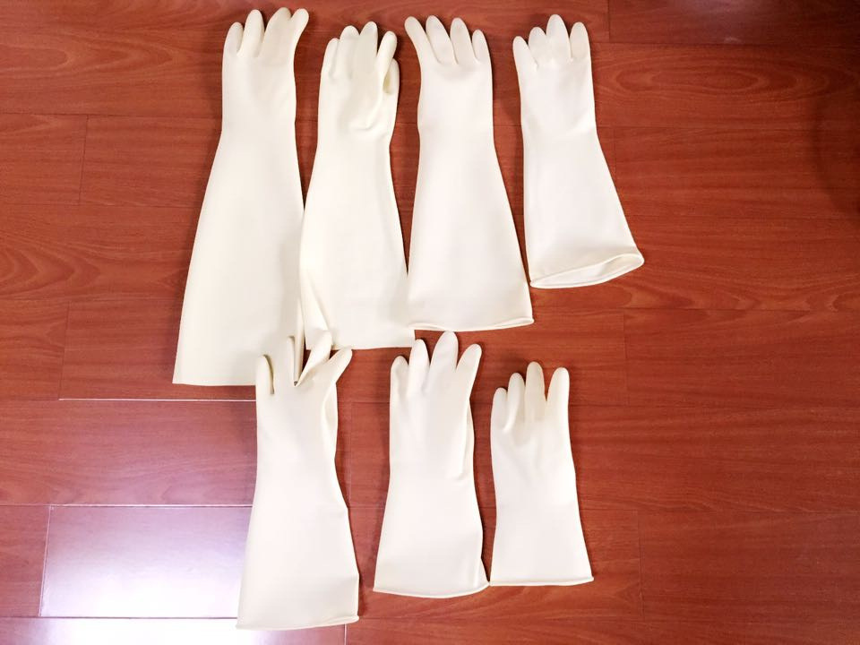 Mylee latex Acid alkali resistance thickening wear-resisting waterproof Industry Labor insurance glove Hand protect disposable