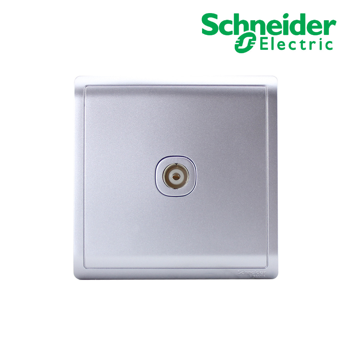 施耐德 E8231TVS_LS 丰尚 单联75Ω 5-860MHz屏蔽罩电视插座 银