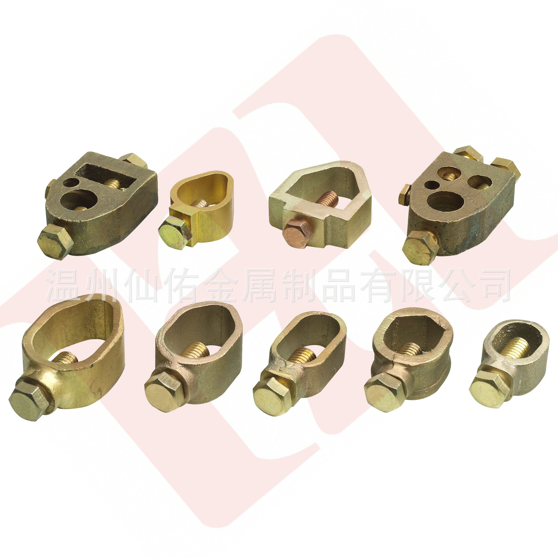 接地棒线夹、防雷接地棒线夹、防雷线夹、黄铜接地棒线夹