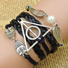 Speed Store DIY Creative Weaving Bracelet Hunger Games Jewelry Harry Potter Death Saint Skin Bracelet