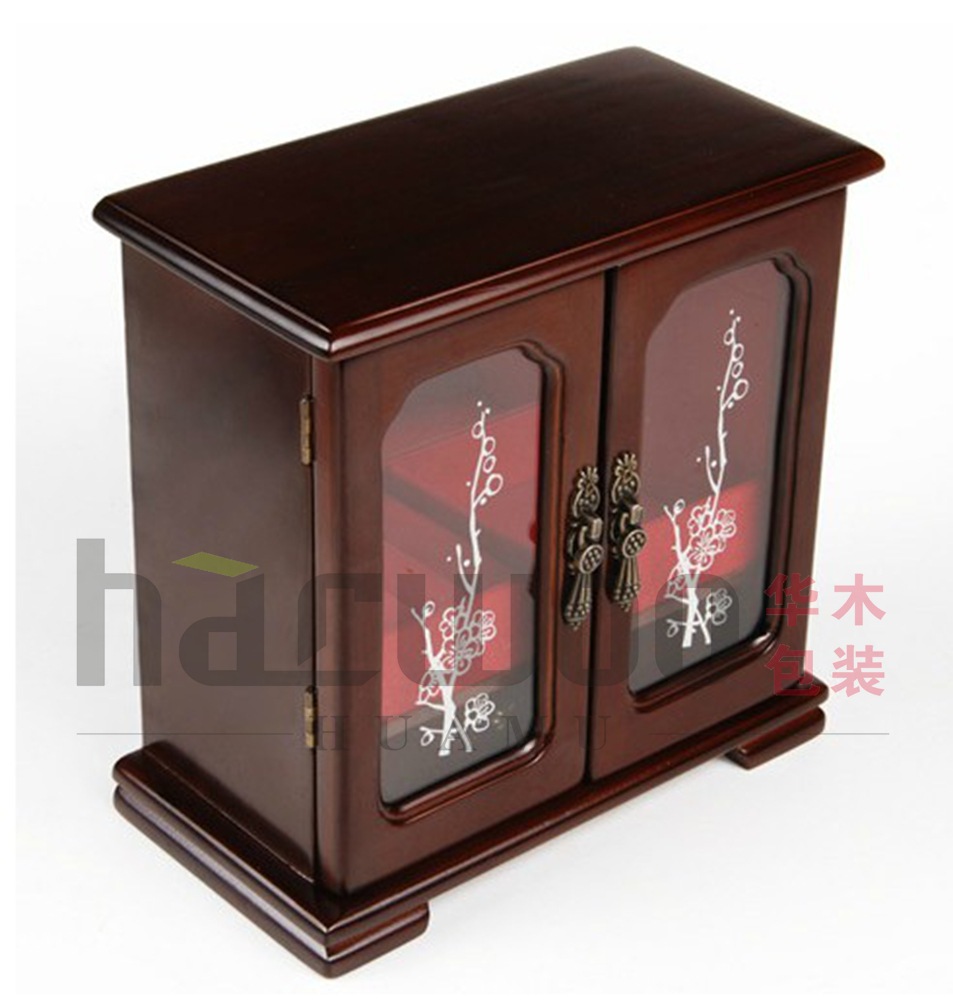 高档木质首饰盒 中国风饰品盒 项链包装盒 饰品盒 珠宝收纳盒