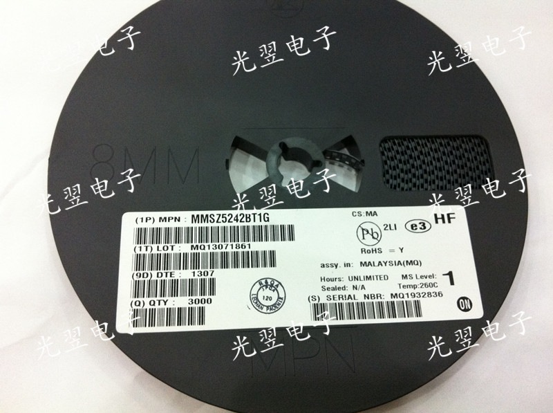 贴片稳压管二极管 MMSZ5242BT1G 1206 12V SOD-123  ON正品