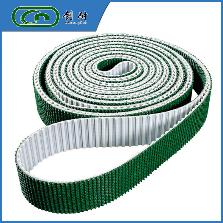 厂家 定 制同步带批 发H型表面加花纹同步带 加PU胶梯型齿同步带