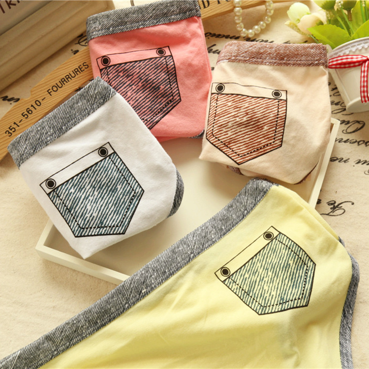 Slip jeunesse poche en coton - Ref 653229 Image 7