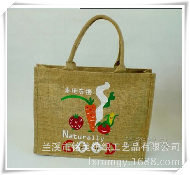 厂家直供 麻布袋 麻布袋定做 手提购物袋 麻布环保袋