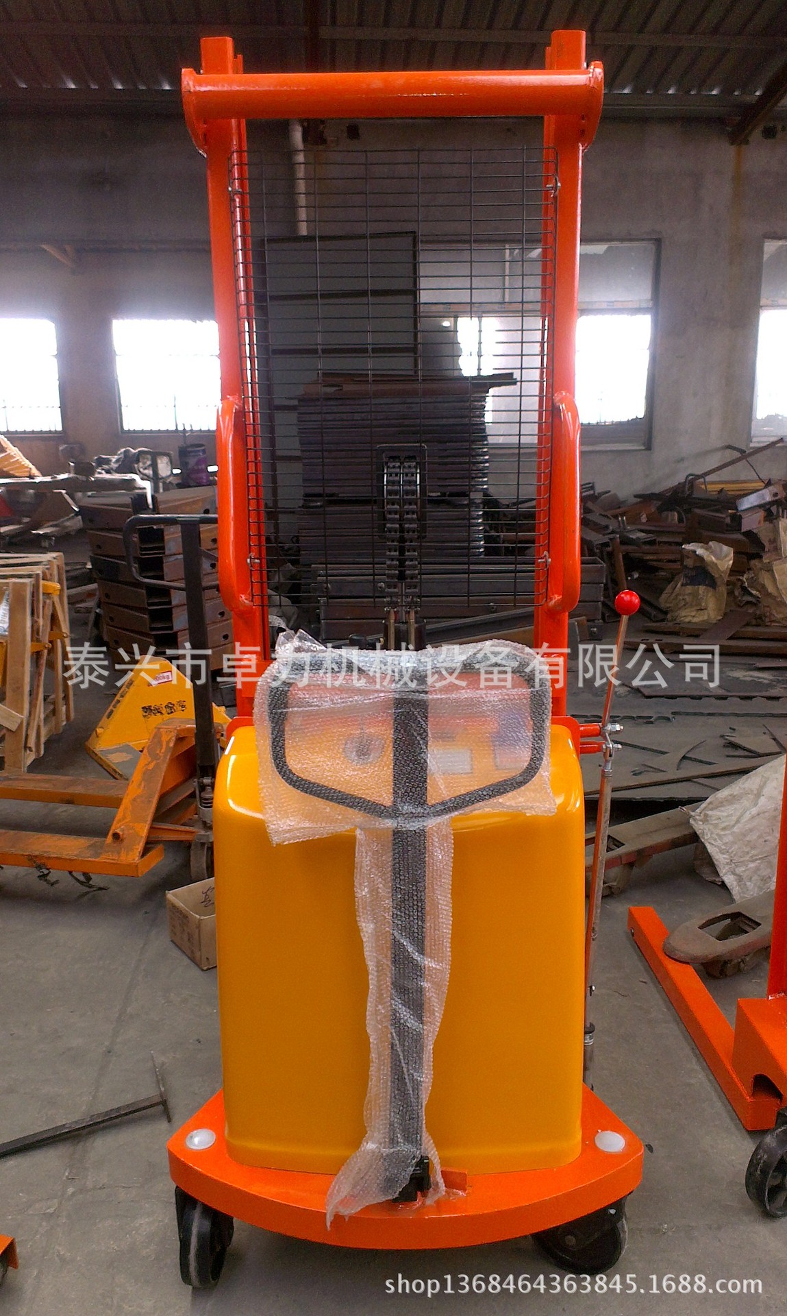 厂家半电动堆高车（锻打货叉），接受非标咨询