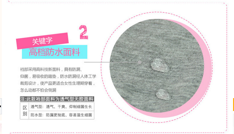 Slip pantalons physiologiques, coton,  en autre - Ref 655381 Image 12