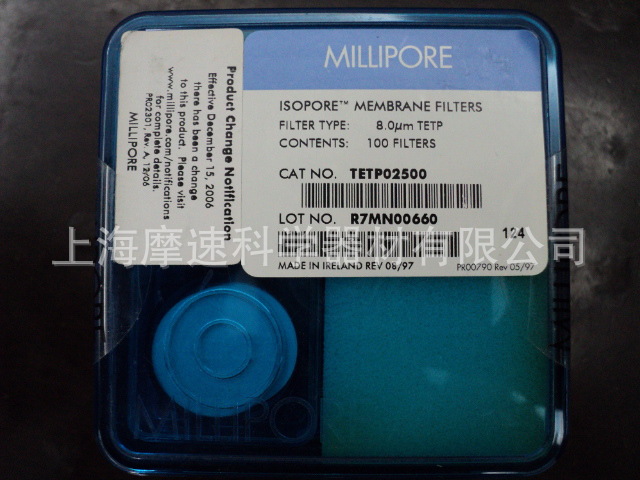 TETP02500 merck millipore聚碳酸酯滤膜8.0UM