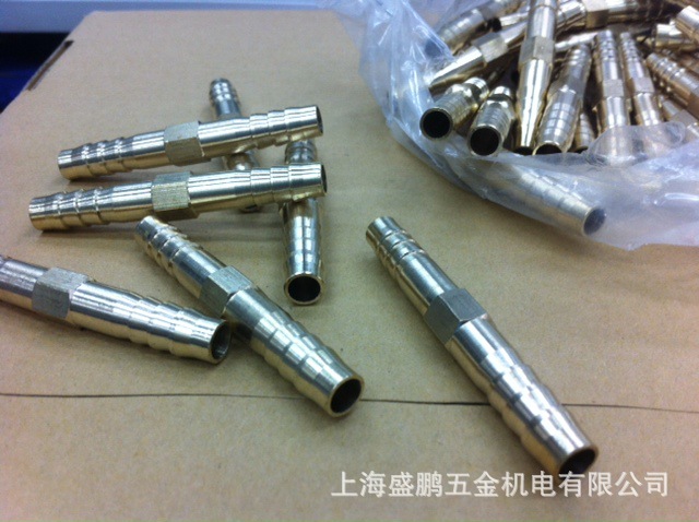 皮管接头/一字二通 全铜材质 规格8mm铜接头