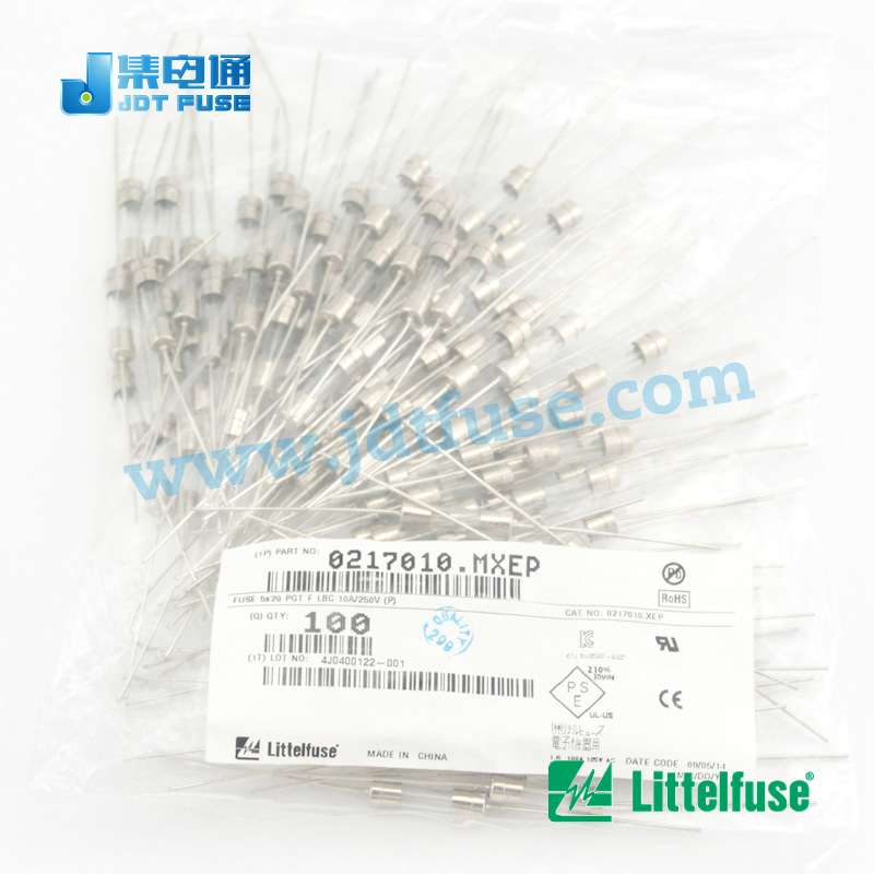 力特Littelfuse 5x20玻璃管保险丝0217010.MXEP电流保护10A