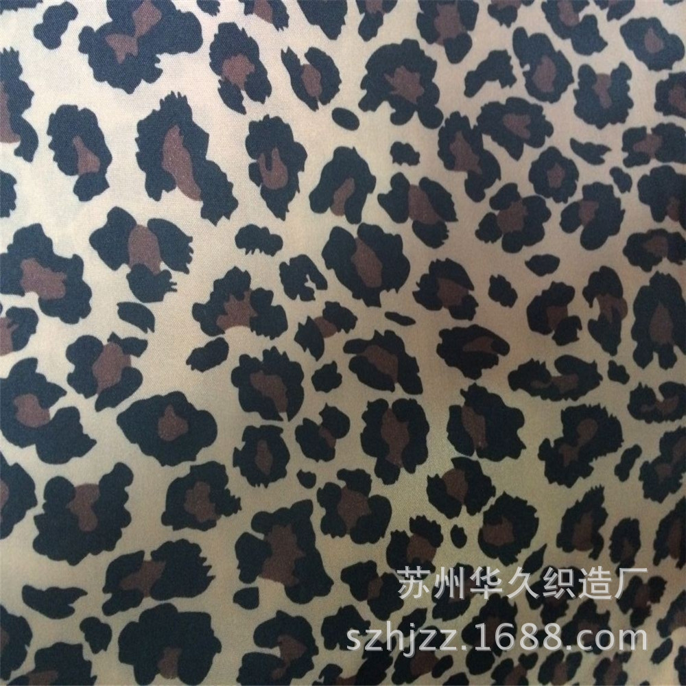 厂家直供 涤塔夫 牛津布 春亚纺 豹纹印花箱包帐篷里布面料多种布