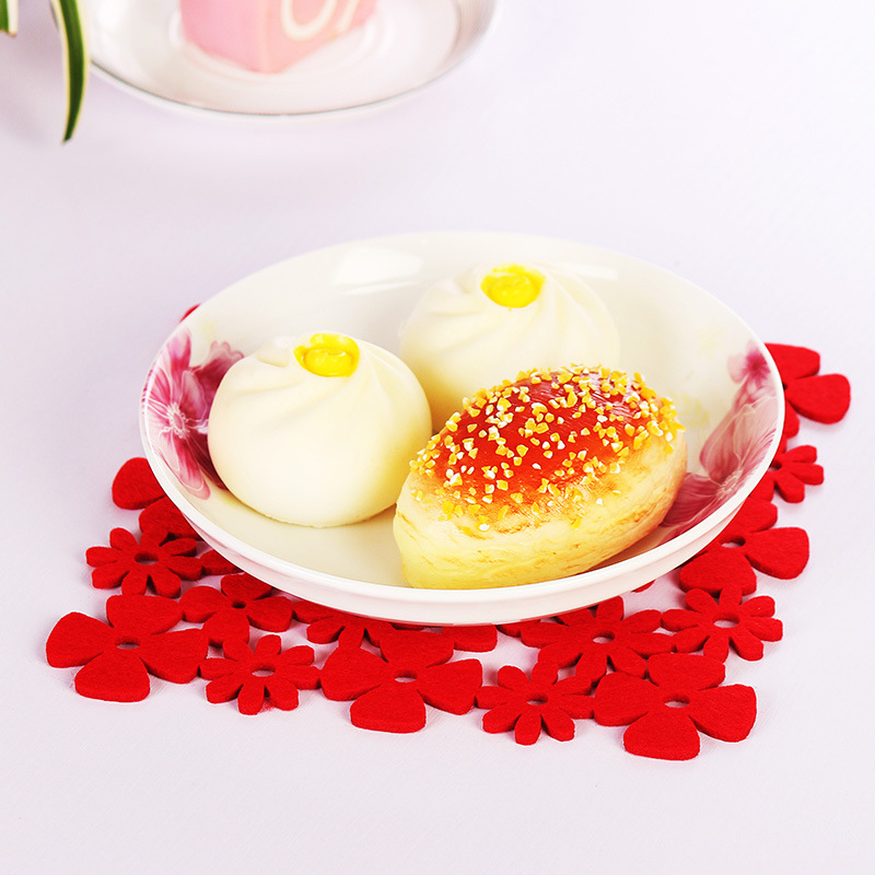 供应毛毡餐具垫 厂家批发毛毡餐垫 杯垫支持定做加印logo