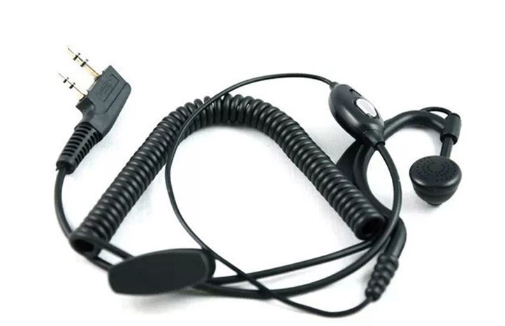 Наушники домофон производитель оптом черный толстый рулон наушники кривая гарнитура гарнитура Mai Baofeng 888s кривая наушники
