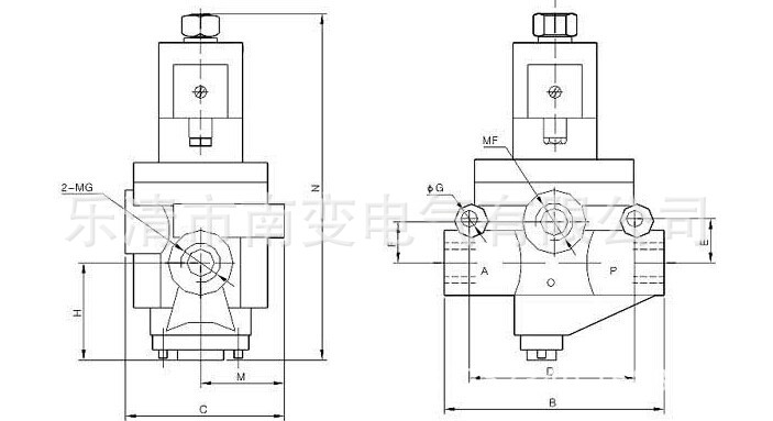 直销K23JD-8W/220V二位三通截止式换向电磁阀 砖机气动离合器配件