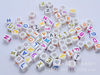 Boutique acrylic bead plastic beads Various styles of letters bead children DIY smart accessories