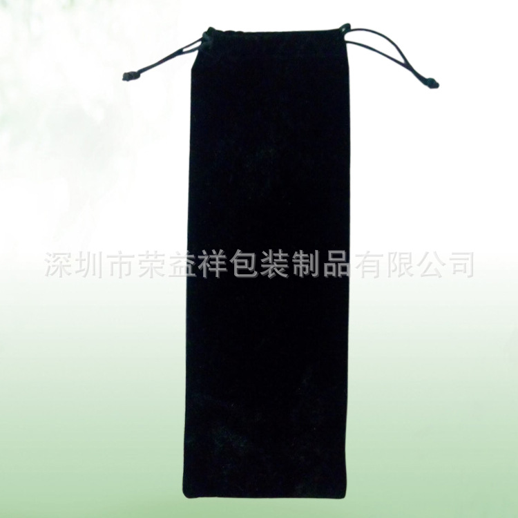 深圳绒布袋  黑色绒布自拍杆袋 抽绳束口袋 可印刷logo