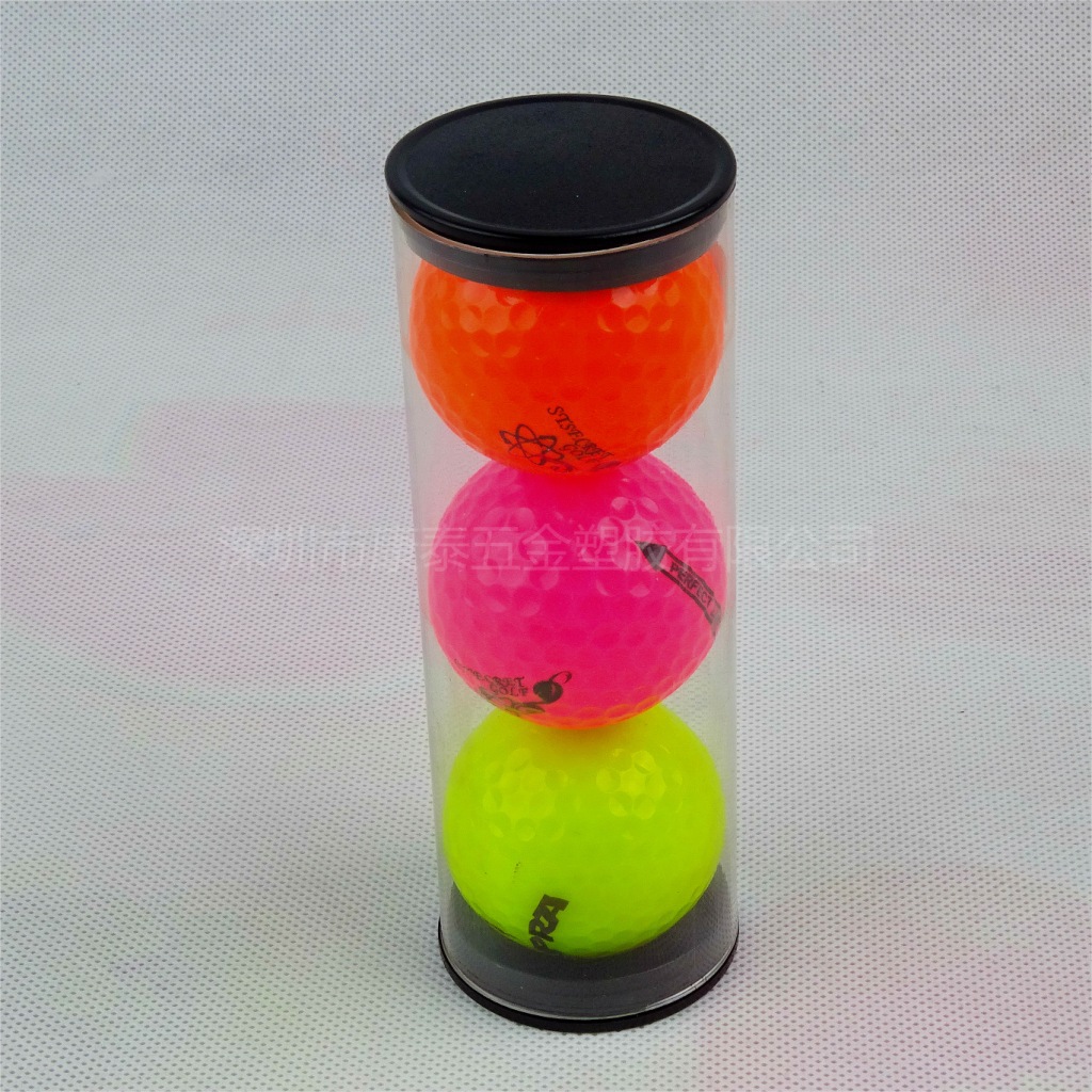 直径45MM 壁厚0.5MM透明包装管 两个装高尔夫球管 三个装高尔夫管