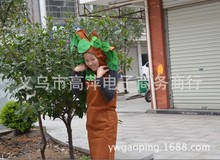 cosplay兒童表演服裝\兒童綠色環保服裝無紡手工環保兒童大樹衣服