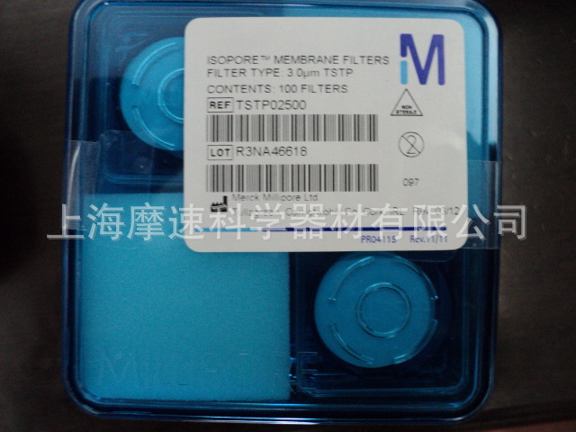 millipore TSTP02500 聚碳酸酯膜亲水3.0 µm、25mm白色光面