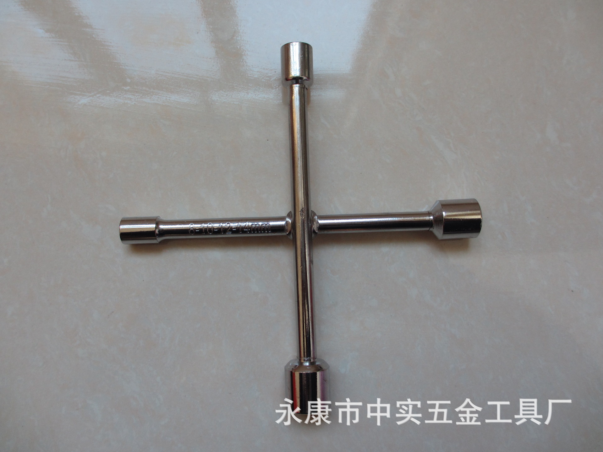 【厂家直供】8-10-12-14十字套筒扳手  五金配套工具 镀铬扳手